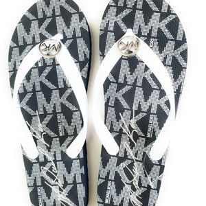 Michael Kors Jet Set PVC Logo Women's Flip Flops